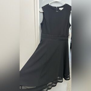 Calvin Klein Black Sleeveless A-Line Dress